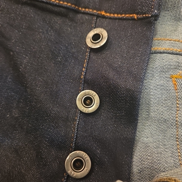 Mens G-Star RAW 3301 Tapered Jeans 36x32 Stretch 5 Pocket Mid Waist Dark Wash - Picture 2 of 14